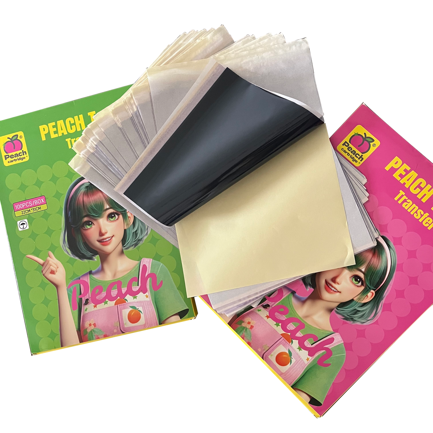 PEACH Tattoo Transfer Paper – High-Quality, Durable A4 Transfer Paper for Precision Tattooing