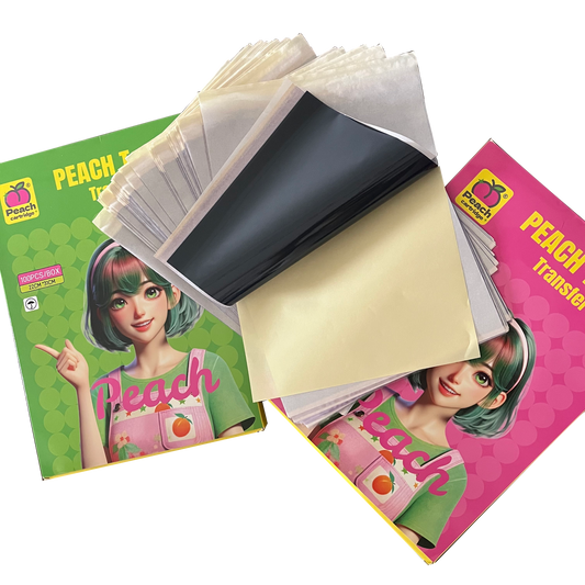 PEACH Tattoo Transfer Paper – High-Quality, Durable A4 Transfer Paper for Precision Tattooing
